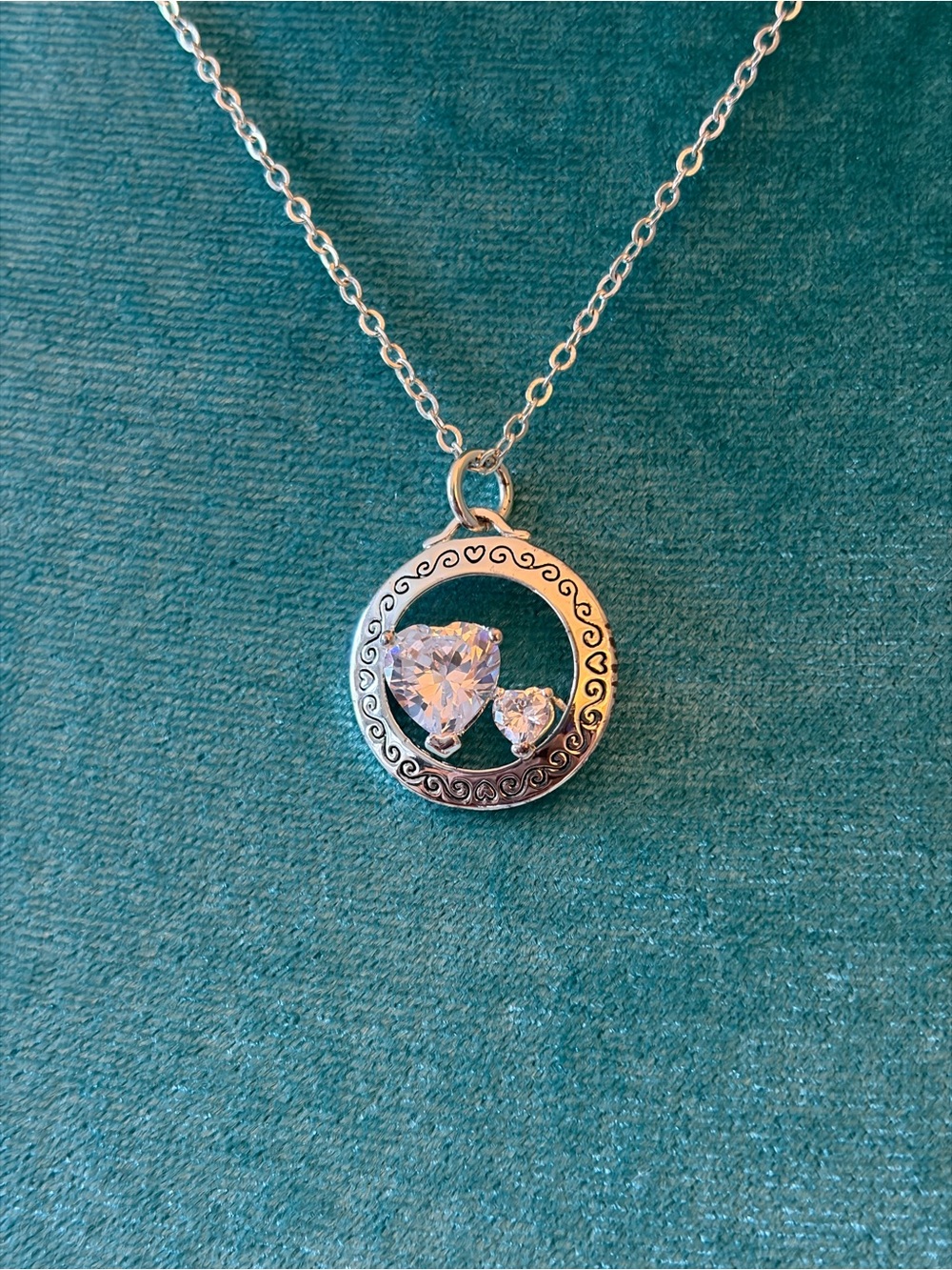 Mother and Daughter Circle Pendant with inspiration